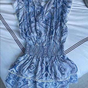 Melissa Odabash Keri Blue Paisley Dress